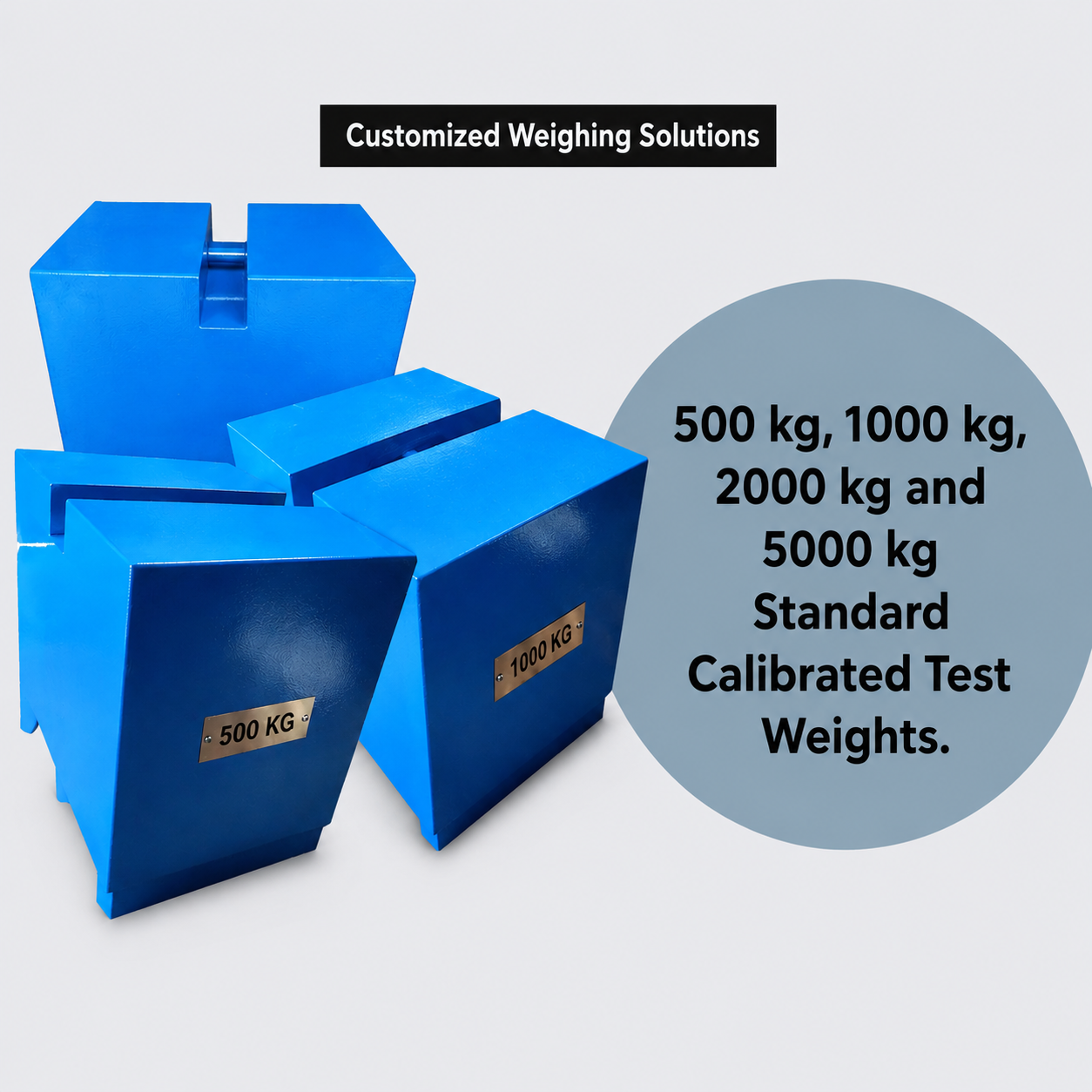 Pradip Foundry calibrated cast iron test weights